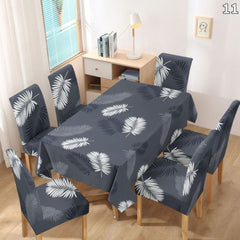 Set stolnjaka i 6 univerzalnih navlaka za stolice