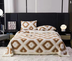 Deka HEX s krznom (200x230)