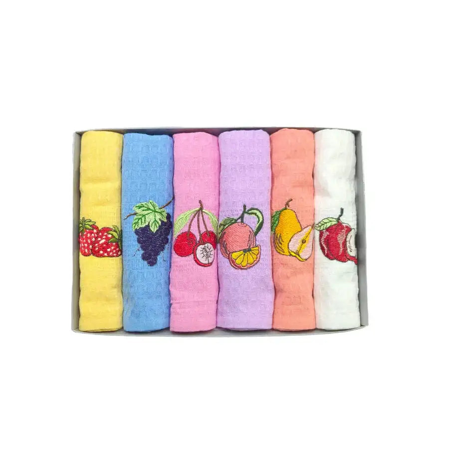 Krpe - set od 6 kuhinjskih krpa - 40x60cm Voćni