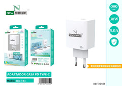 NewScience®Zidni brzo punjač  PD TYPE C 30W  Model:39104