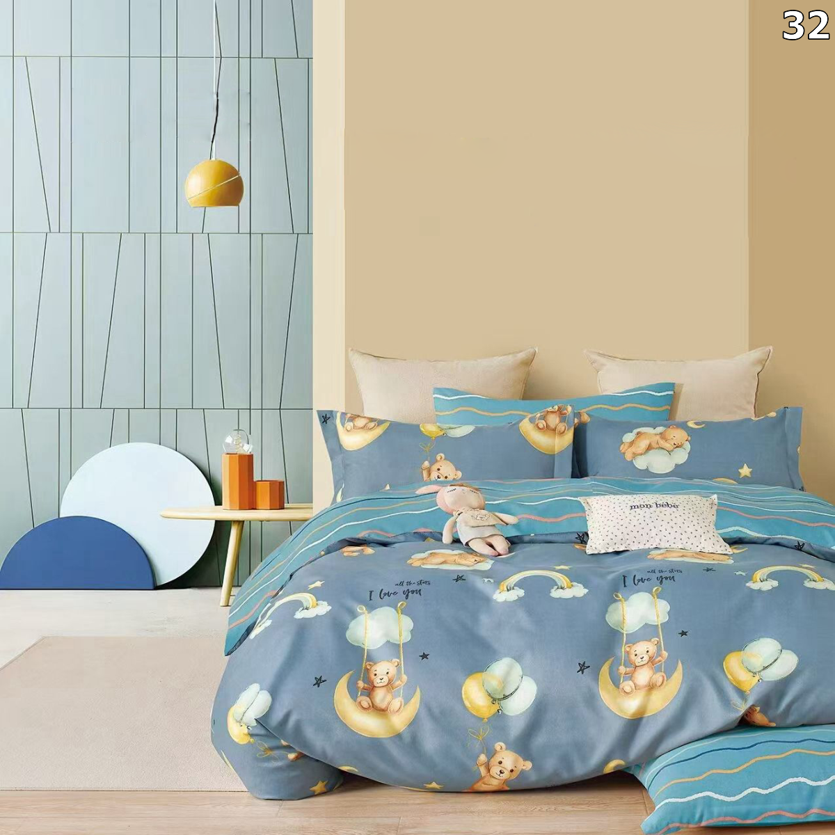 Posteljina 3-dijelna jednokrevetna - 40 dezena 32