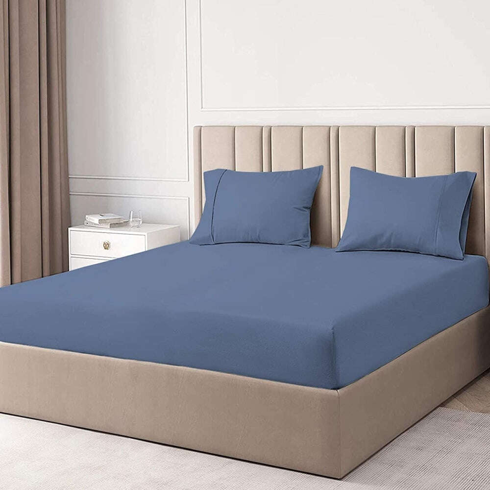 Plahta (navlaka) za madrac - 14 boja Tamnoplava